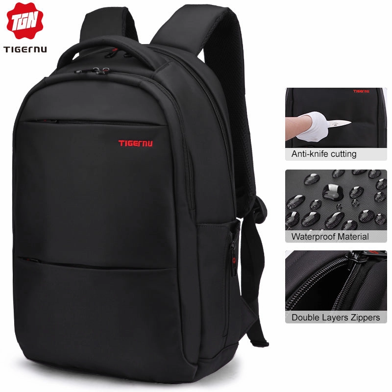 Tigernu Anti theft 20L Large Capacity 15.6 inch College Backpacks Men Black Backpack Female Women Mochila Laptop Bag15.6 17 inch