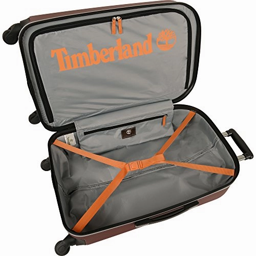 Timberland Shelburne Expandable Three Piece Hardside Luggage Set (21In/24In/28In), Chocolate