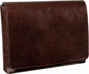 Time Resistance Leather Messenger Bag for Men - Crossbody Bag - Full Grain Leather - Tablet Sized Shoulder Bag