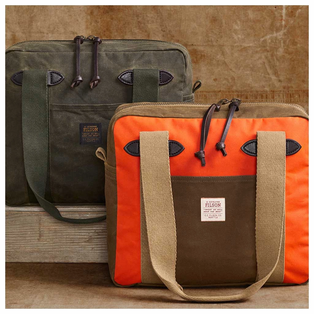 Tin Cloth Zipper Tote Bag