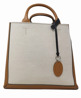 Tod's Canvas Large Double Up Bag