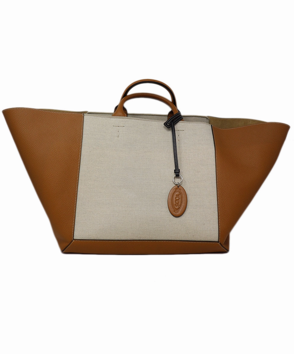 Tod's Canvas Large Double Up Bag