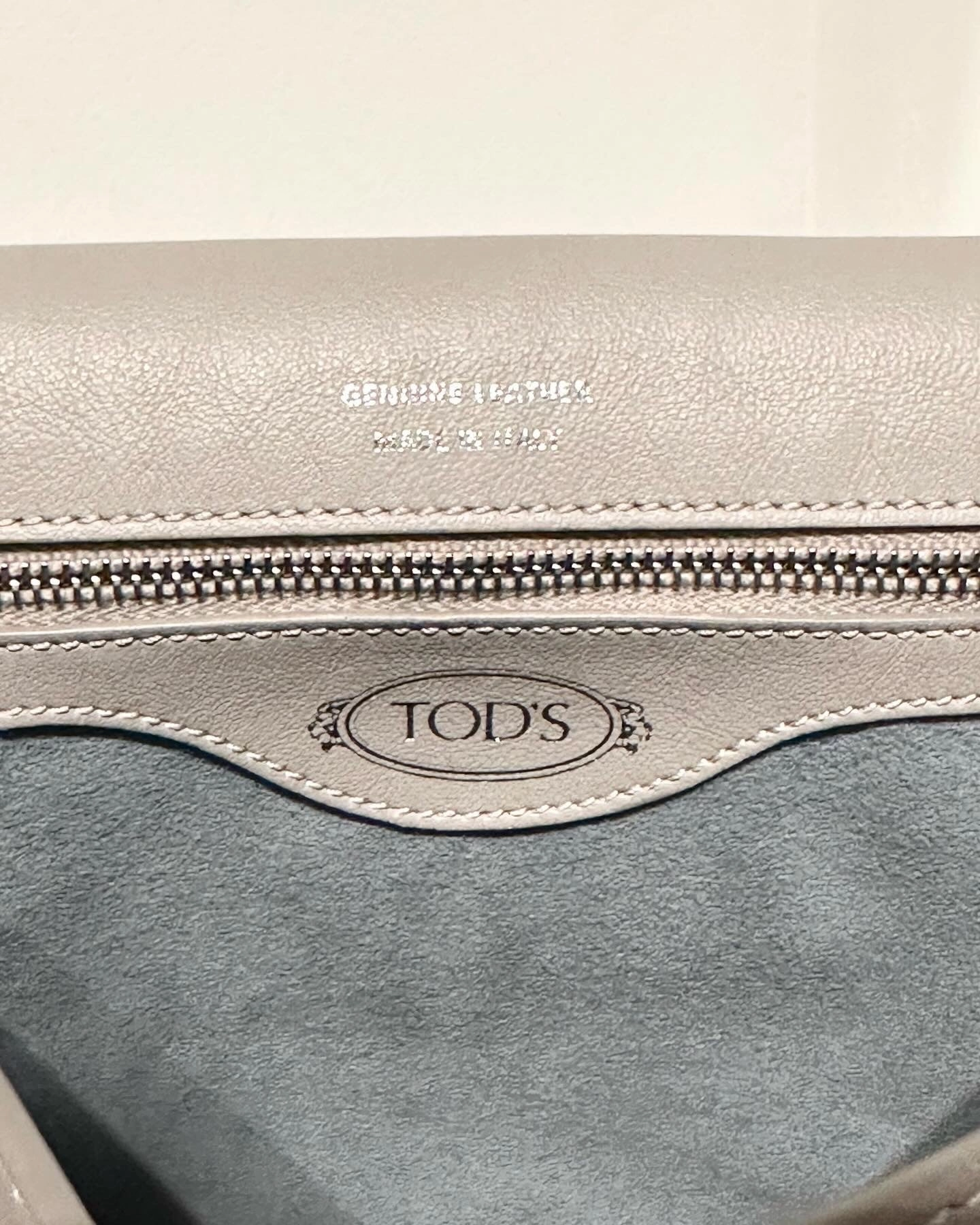 TODS Small Double T Logo Leather Handle Shoulder Crossbody Bag