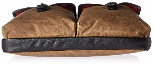 Token Bags Waxed Knickerbocker Laptop Bag 15 Inch, Tan/Black, One Size