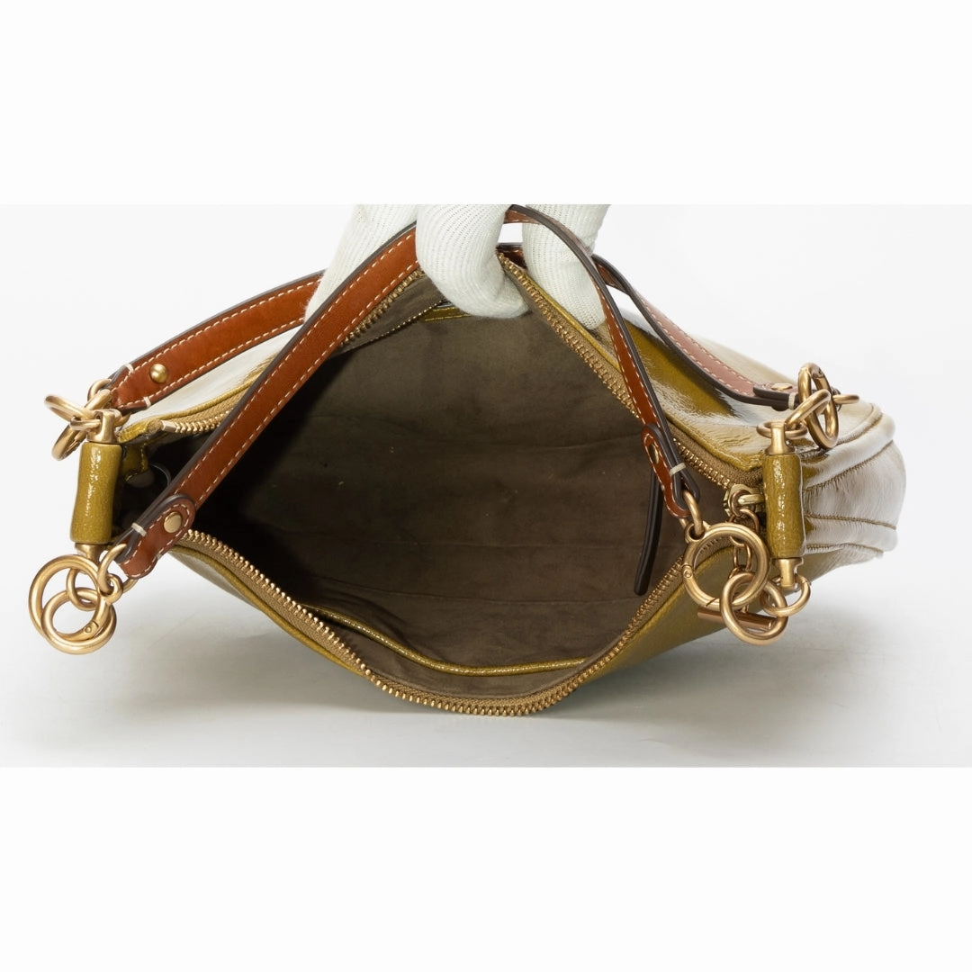 Tory Burch 151 Mercer Patent Crescent Shoulder Bag