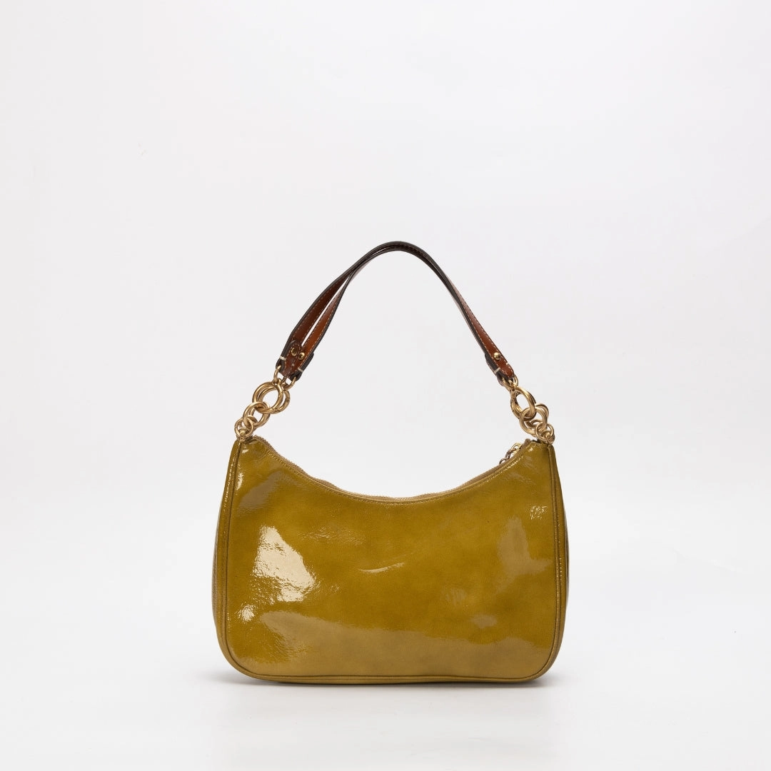 Tory Burch 151 Mercer Patent Crescent Shoulder Bag