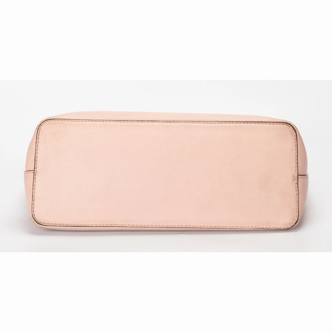 Tory Burch Pink Pebbled Leather McGraw Tote Bag