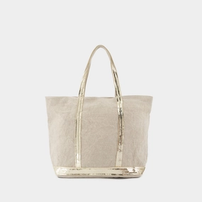 Tote Bag L - Vanessa Bruno - Linen - Sand
