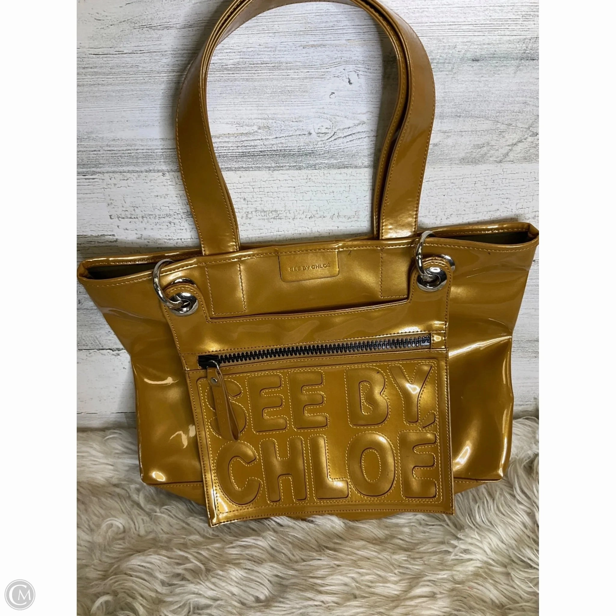Tote Luxury Designer By Chloe, Size: Large