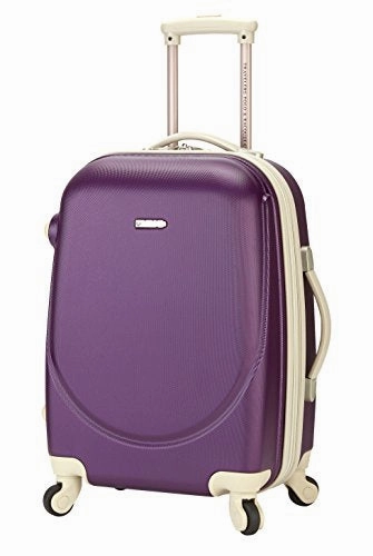 TPRC 3 Piece "Barnet Collection" Hardside Expandable Spinner Luggage Set, Purple Color Option