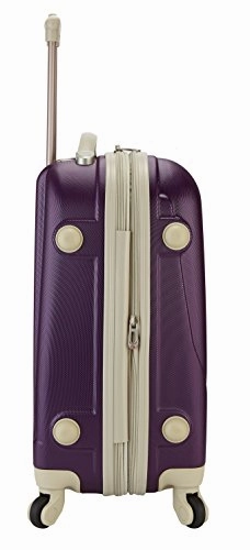 TPRC 3 Piece "Barnet Collection" Hardside Expandable Spinner Luggage Set, Purple Color Option