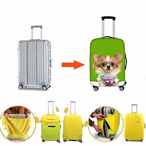 Travel Luggage Cover Suitcase Protector,Anchor Decor,Skull with Anchor and Eagle Wings Freedom