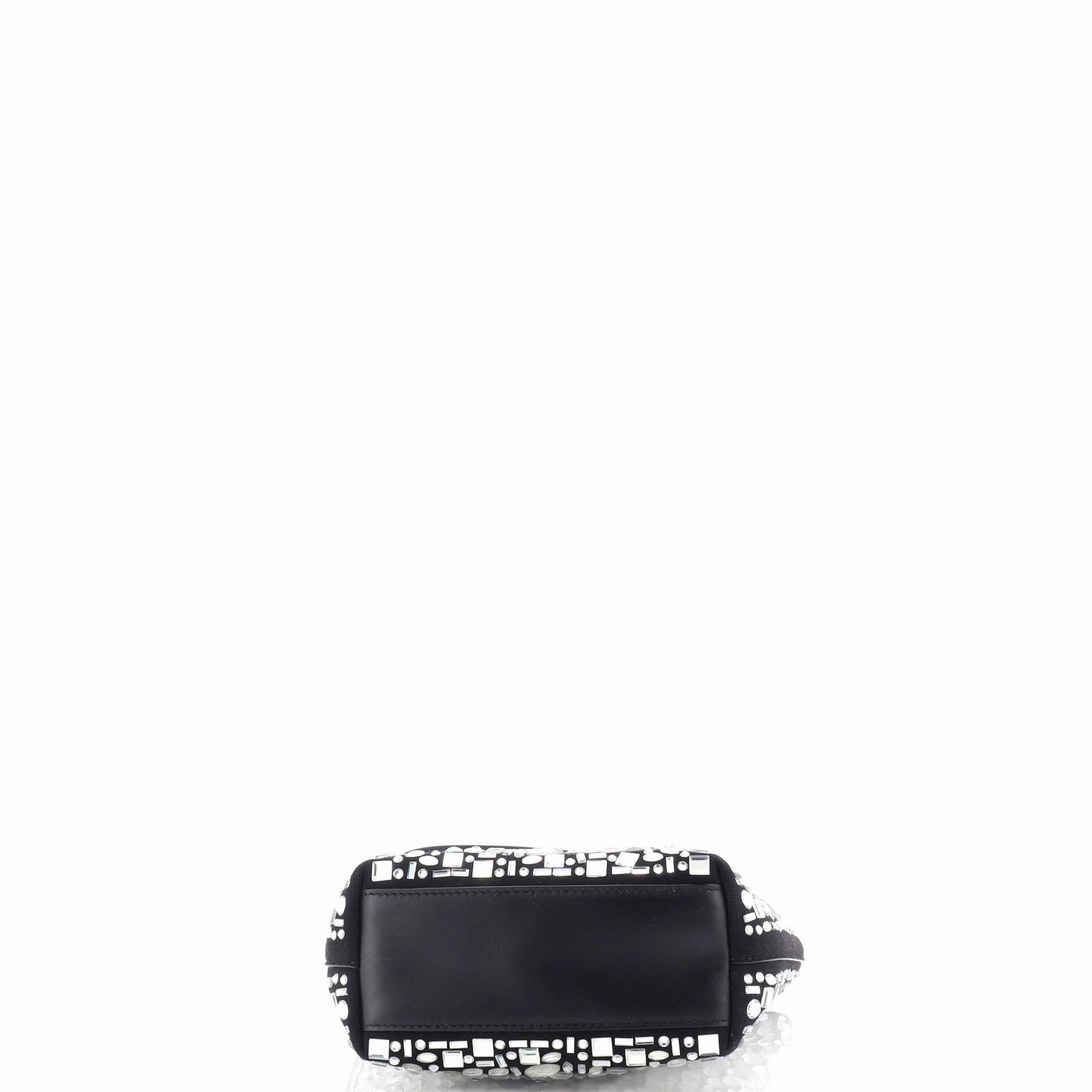 Travel Mosaic Tote Crystal Embellished Suede
