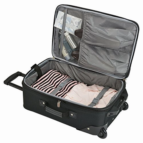 Travelers Choice Travel Select Amsterdam 25-Inch Expandable Rolling Upright, Orange