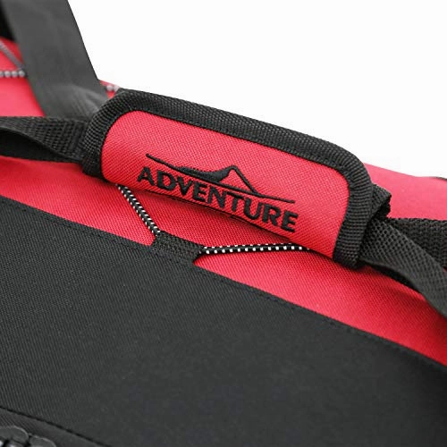 Travelers Club Adventure Upright Rolling Duffel Bag, Red, 36 Inch 119.0L