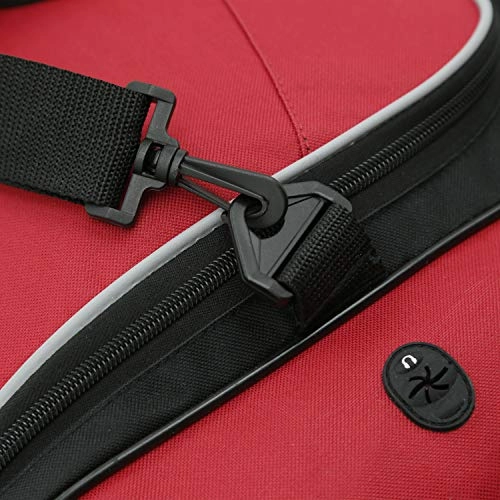 Travelers Club Adventure Upright Rolling Duffel Bag, Red, 36 Inch 119.0L