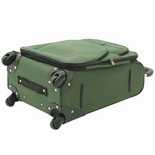 Travelers Club Marino Expandable Spinner Luggage, Forest Green, 3 Piece Set (21/25/29)