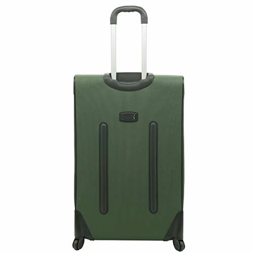 Travelers Club Marino Expandable Spinner Luggage, Forest Green, 3 Piece Set (21/25/29)