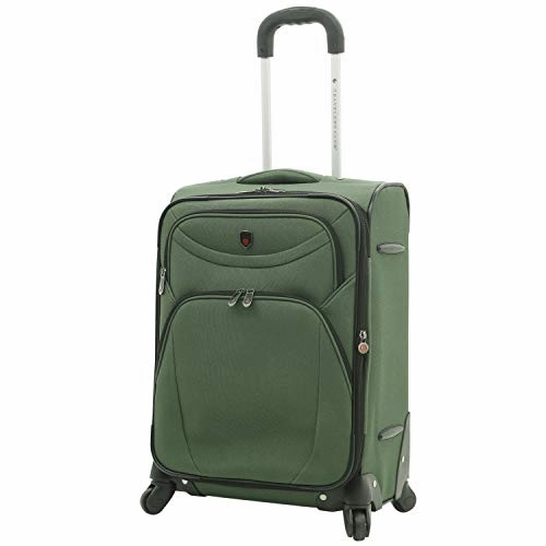 Travelers Club Marino Expandable Spinner Luggage, Forest Green, 3 Piece Set (21/25/29)