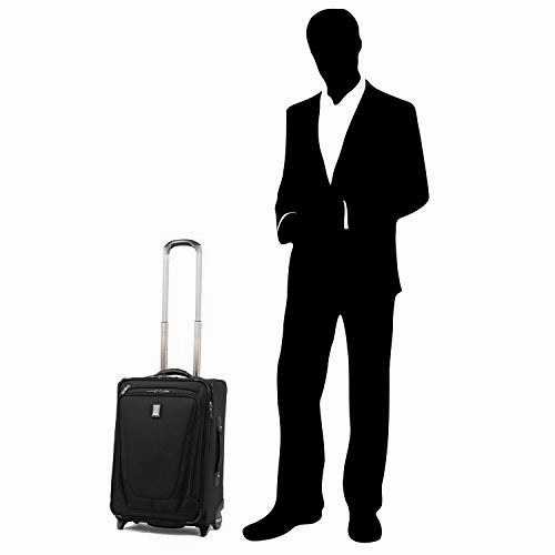 Travelpro Luggage Crew 11 20" Carry-on Expandable Business Plus Rollaboard w/USB Port, Black
