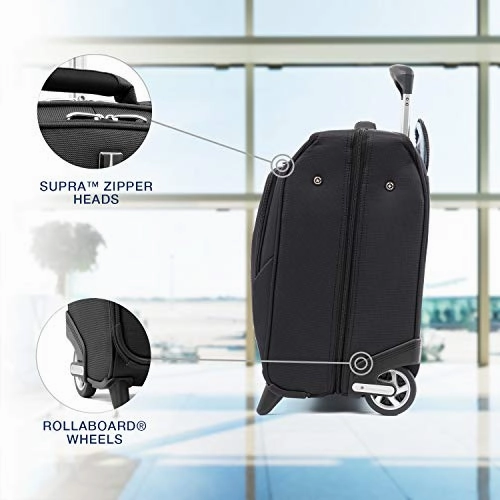 Travelpro Luggage Maxlite 5 22" Lightweight Carry-on Rolling Garment Bag, Suitcase, Black