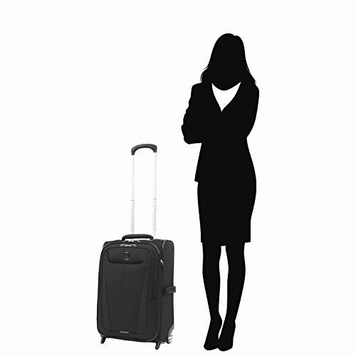 Travelpro Luggage Maxlite 5 22" Lightweight Expandable Carry-on Rollaboard Suitcase, Black