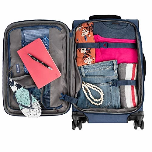 Travelpro Tourlite 2-Piece Set: 21, 25-Inch Spinners And Travel Pillow (Blue)