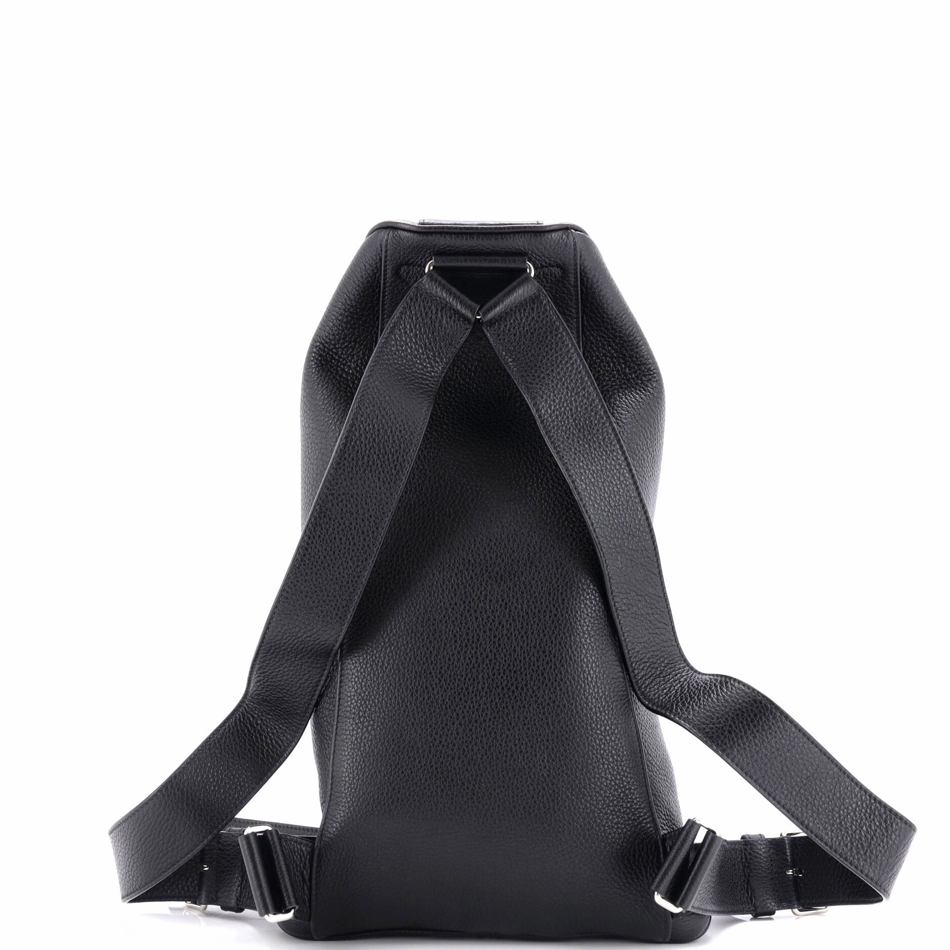 Triangle Zip Backpack Leather