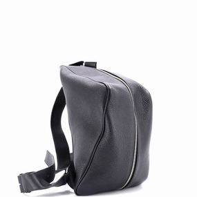 Triangle Zip Backpack Leather