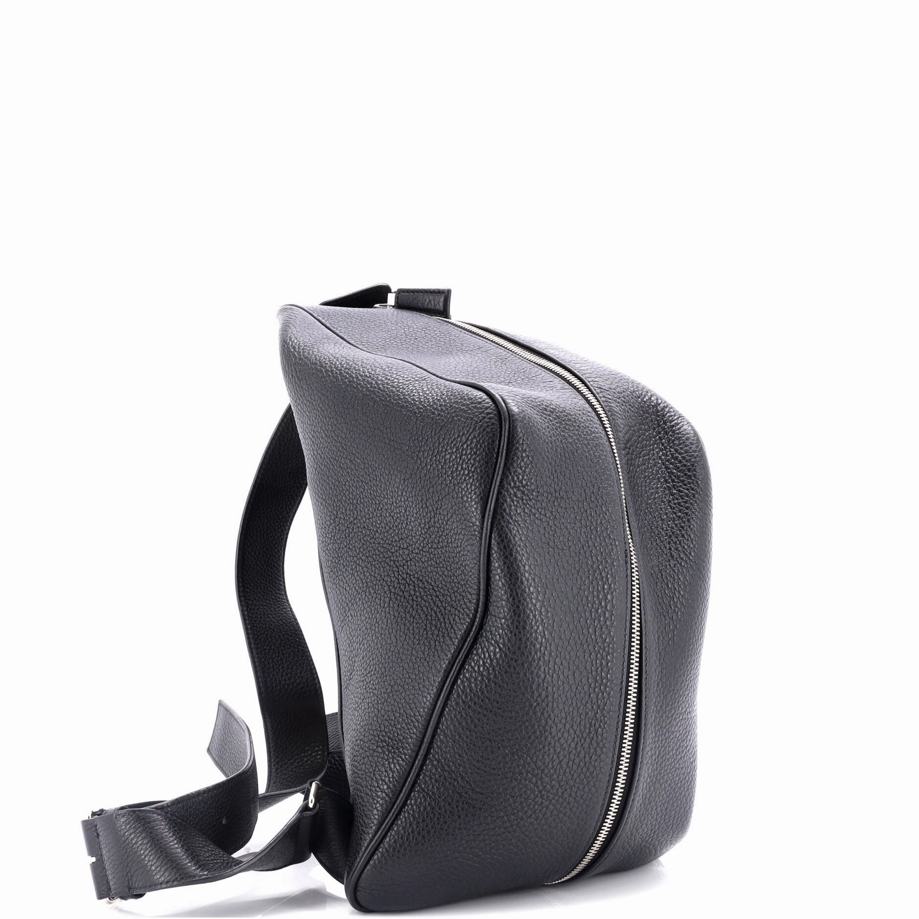 Triangle Zip Backpack Leather