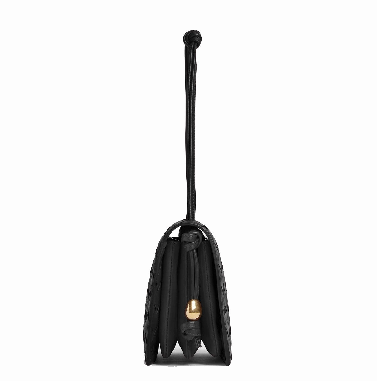 Trio Pouch on Strap, Black/Gold