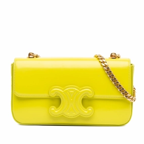 Triomphe Calfskin Cuir Chain Shoulder Bag