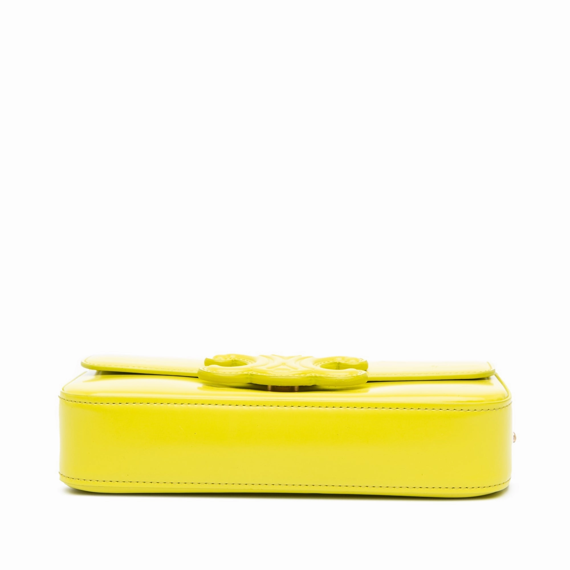 Triomphe Calfskin Cuir Chain Shoulder Bag