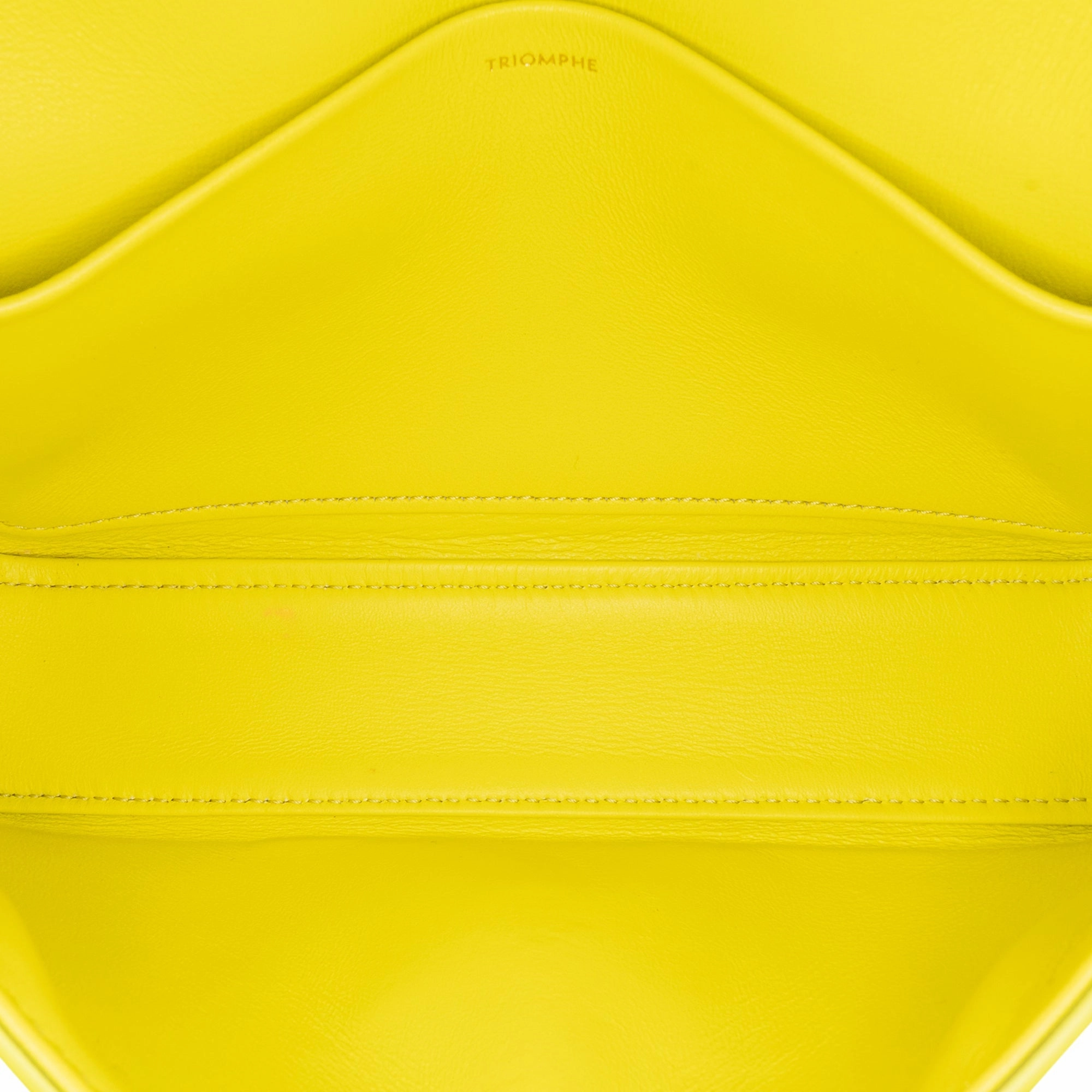 Triomphe Calfskin Cuir Chain Shoulder Bag