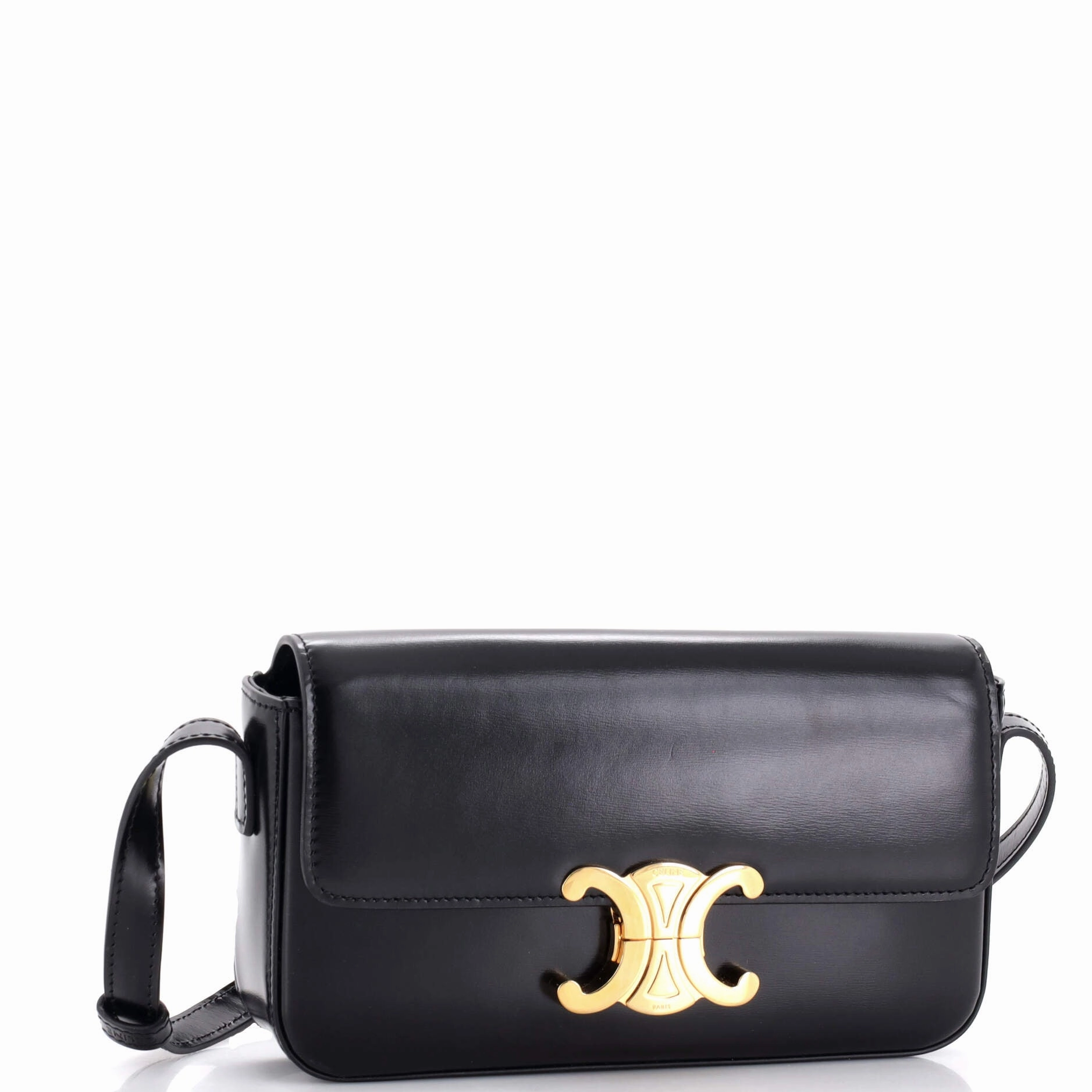 Triomphe East-West Shoulder Bag Smooth Calfskin