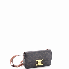 Triomphe East-West Shoulder Bag Triomphe Coated Canvas