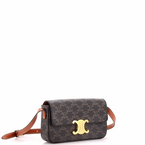 Triomphe East-West Shoulder Bag Triomphe Coated Canvas