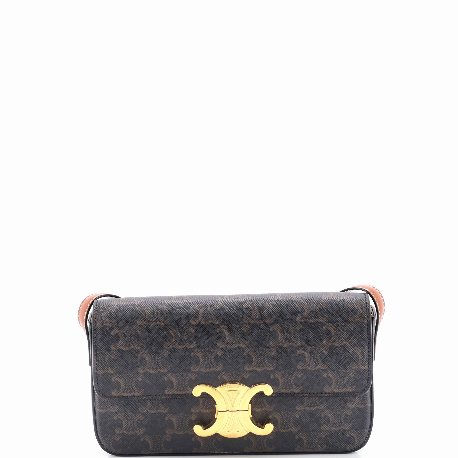 Triomphe East-West Shoulder Bag Triomphe Coated Canvas