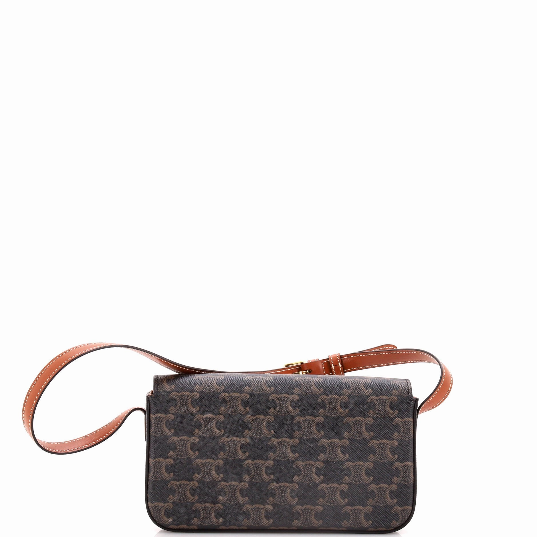 Triomphe East-West Shoulder Bag Triomphe Coated Canvas