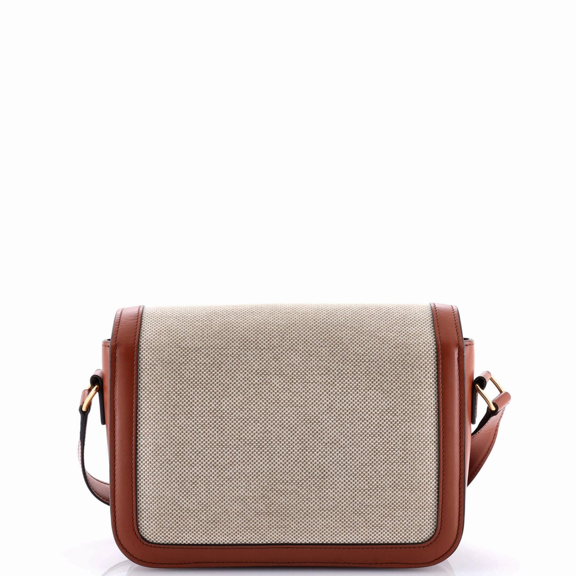 Triomphe Shoulder Bag Canvas with Leather Medium