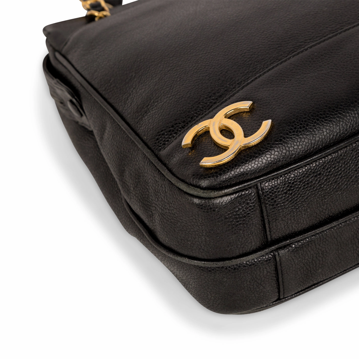 Triple Coco Caviar Shoulder Bag