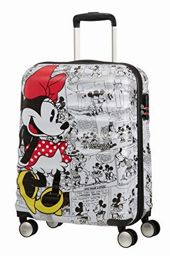 Trolley Rigido 55cm 4 Ruote Cabina | American Tourister Wavebreaker Disney | 31C001-Minnie Comics White