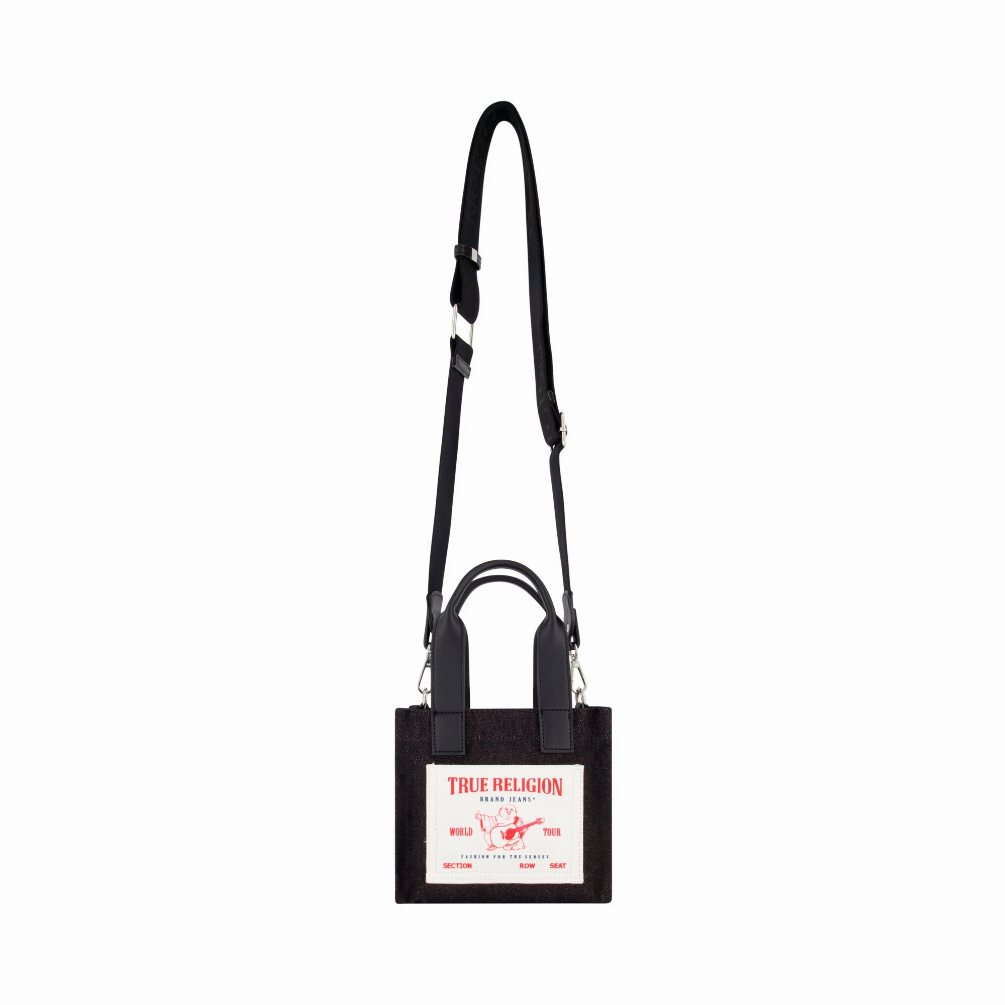 True Religion Mini Black Denim Tote