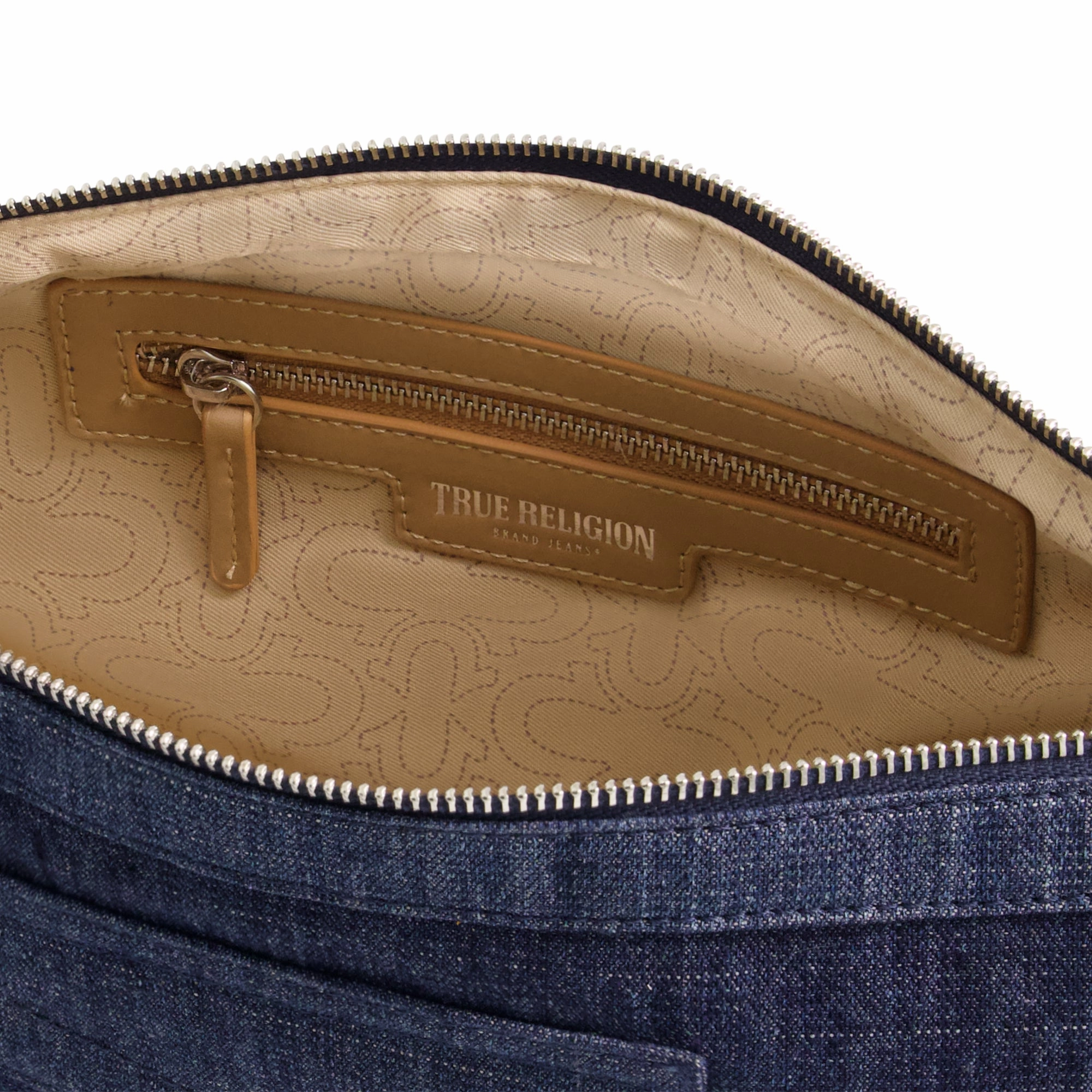 True Religion Washed Denim Hobo