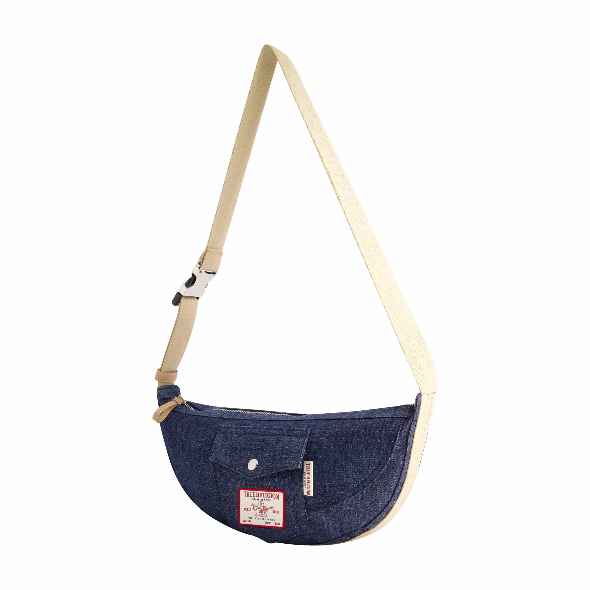 True Religion Washed Denim Hobo