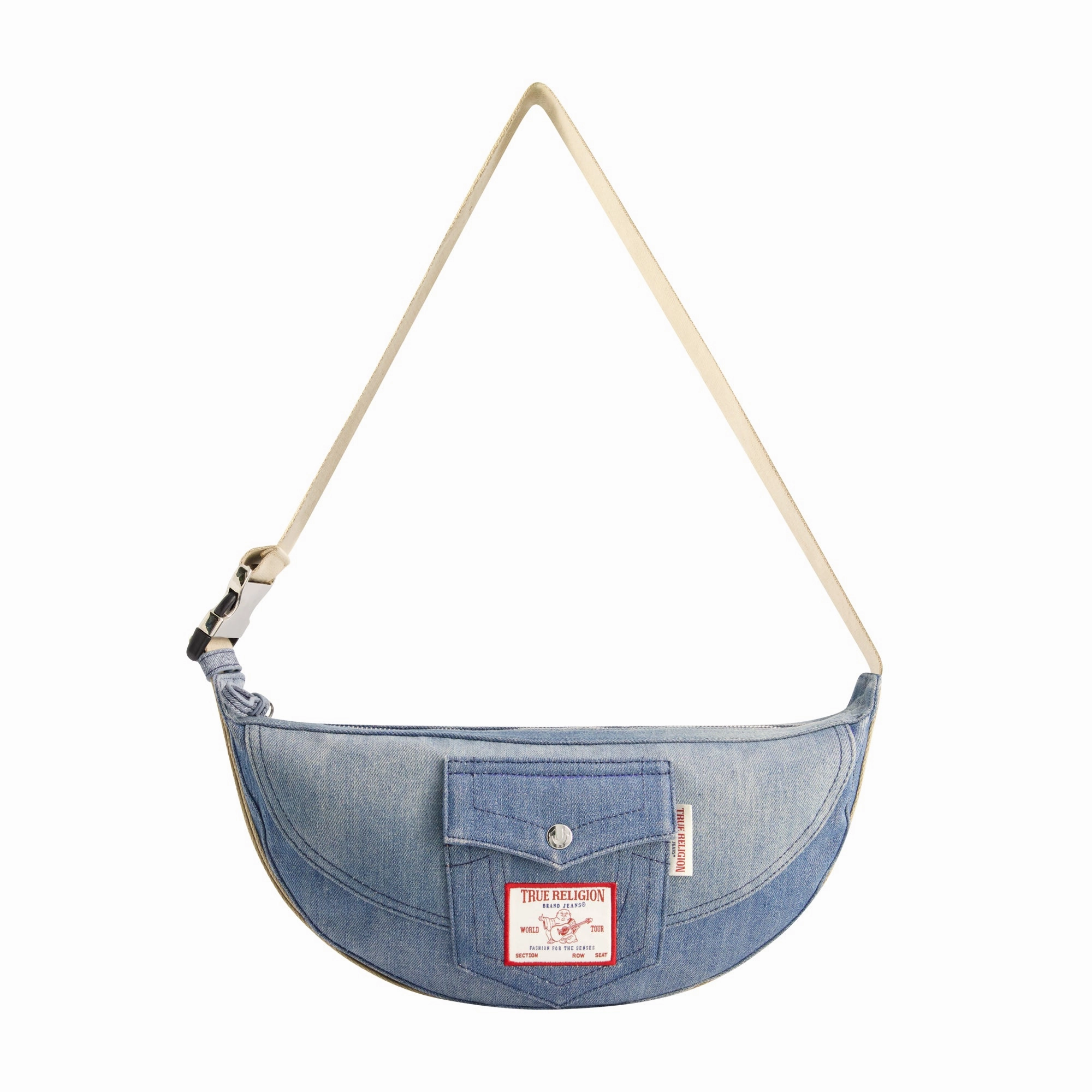 True Religion Washed Denim Hobo