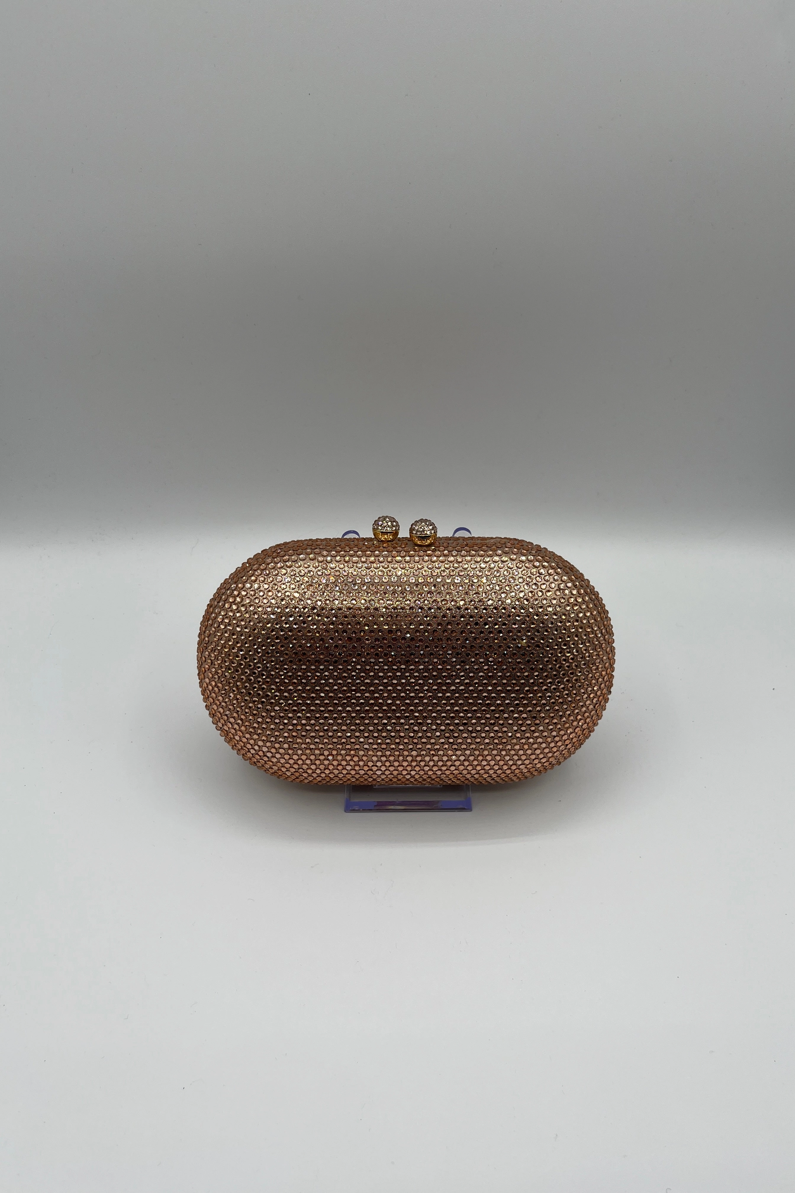 URetro Oval Rhinestone Evening Clutch