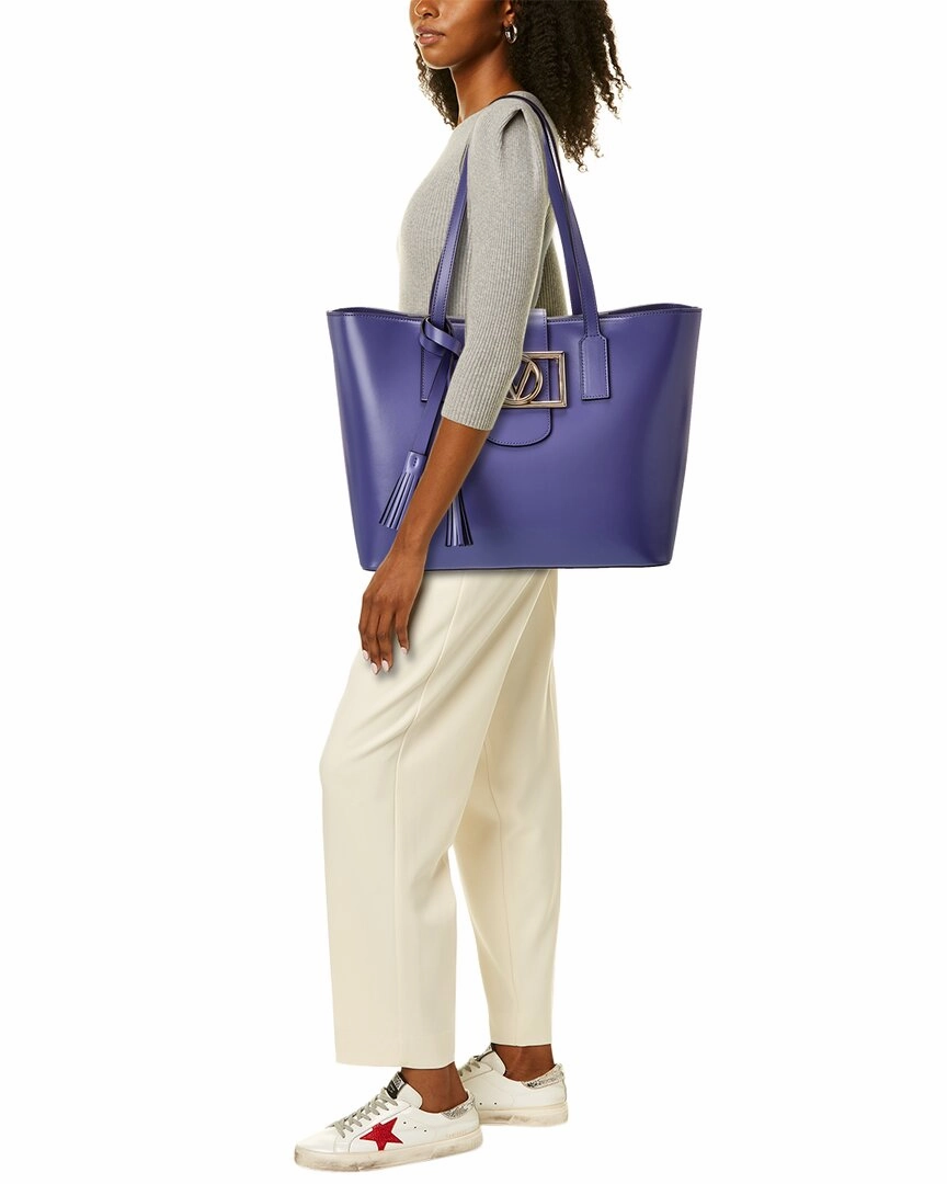 Valentino by Mario Valentino Marion Super V Leather Tote