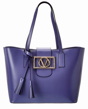 Valentino by Mario Valentino Marion Super V Leather Tote