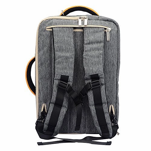 Vangoddy 4 In 1 Hybrid Backpack / Briefcase / Messenger / Tote, Laptop Carrying Bag For Apple